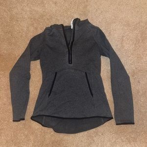 Lululemon grey quarter zip sweatshirt